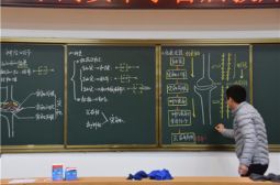 高安中学首届教师板书比赛风采