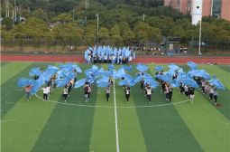 我校细排宜春市体育艺术节开幕式团体操之&ldquo;明大德&rdquo;篇