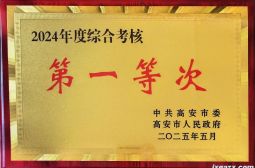 高安中学荣获高安市2024年度综合考核第一等次