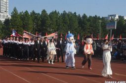 高安中学第56届田径运动会开幕式高三年级入场式风采２