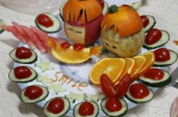 新校区文化节厨艺拼盘制作