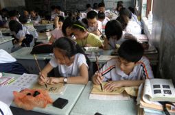 我校初一书法教学见成效