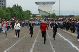 新校区田径运动会赛场掠影