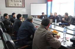 省教育厅学生资助中心主任付强来校检查