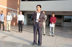 10月12日升旗仪式胜利举行