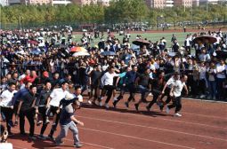 高安中学第50届秋季田径运动会教师接龙跳剪影